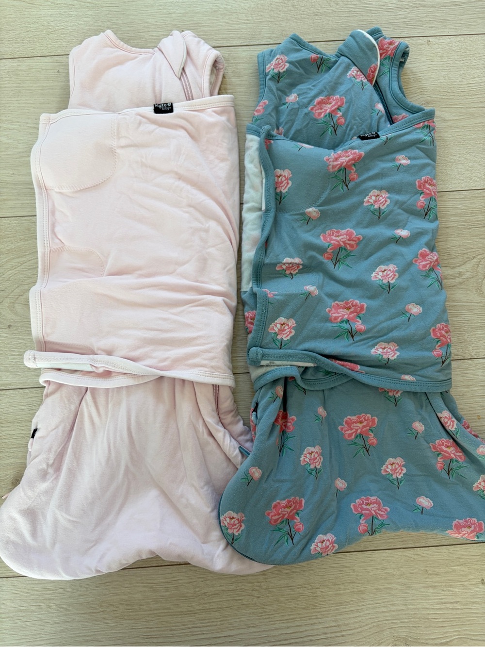 Kyte Baby Sleep Sack Swaddler - Pink & Floral Blue